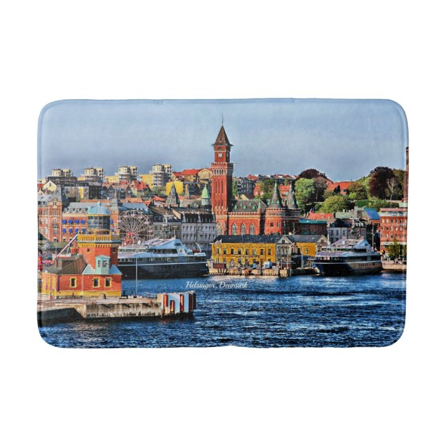 Helsingor, Denmark Bath Mat (Front)