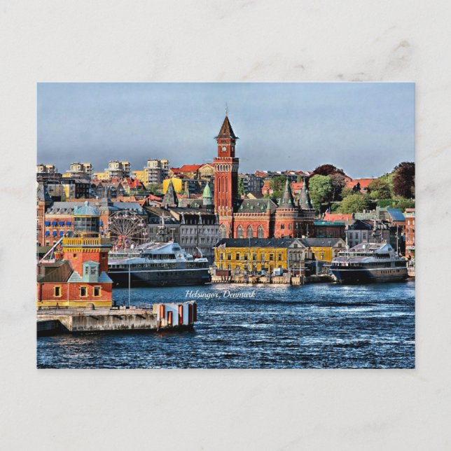 Helsingor, Denmark cityscape Postcard (Front)