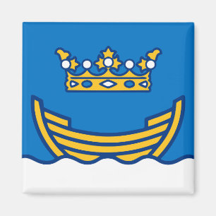 Helsinki city flag finland symbol finnish magnet
