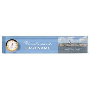 HELSINKI Finland custom desk name plate