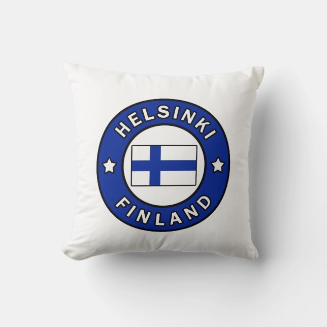 Helsinki Finland pillow (Front)