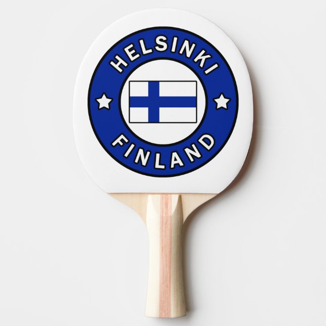 Helsinki Finland Ping Pong Paddle (Front)