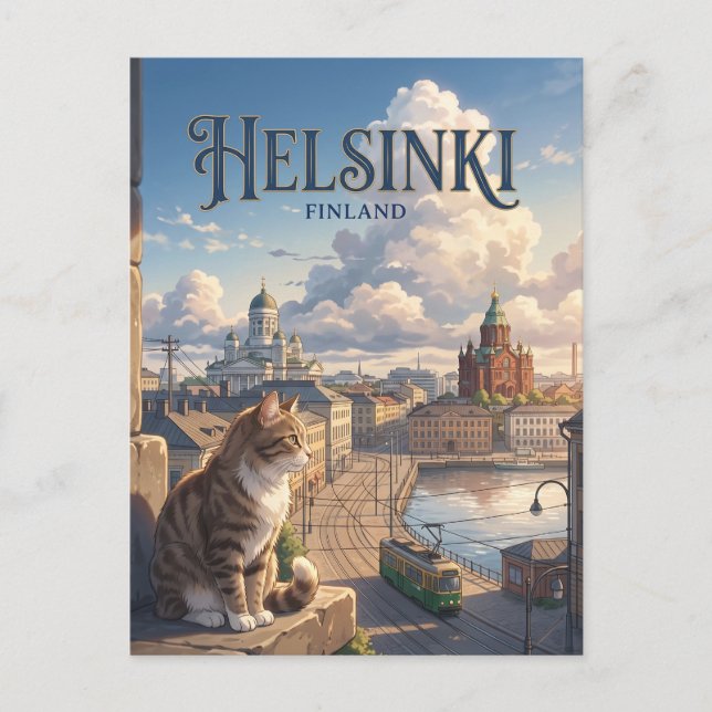 Helsinki Finland Postcard (Front)