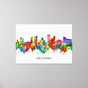 Helsinki Finland Skyline Canvas Print
