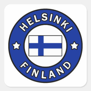 Helsinki Finland Square Sticker