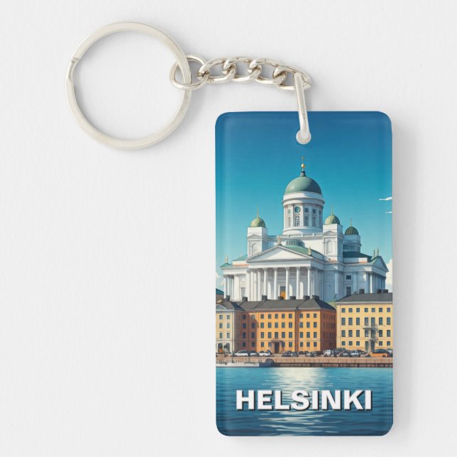 Helsinki Finland Travel Key Ring (Front)