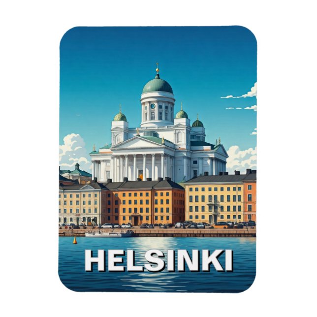 Helsinki Finland Travel Magnet (Vertical)