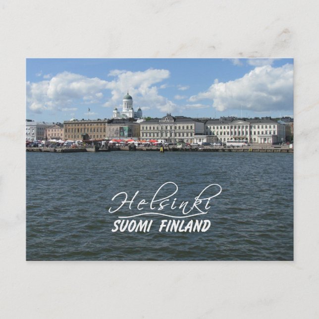 Helsinki Harbour postcard, customise Postcard (Front)