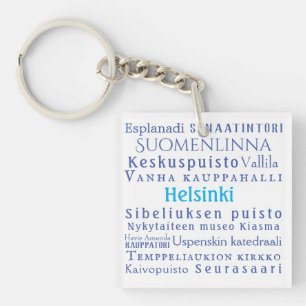 Helsinki Landmarks  Key Ring