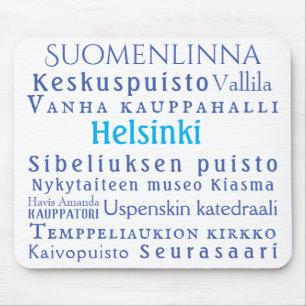 Helsinki Landmarks Mouse Pad