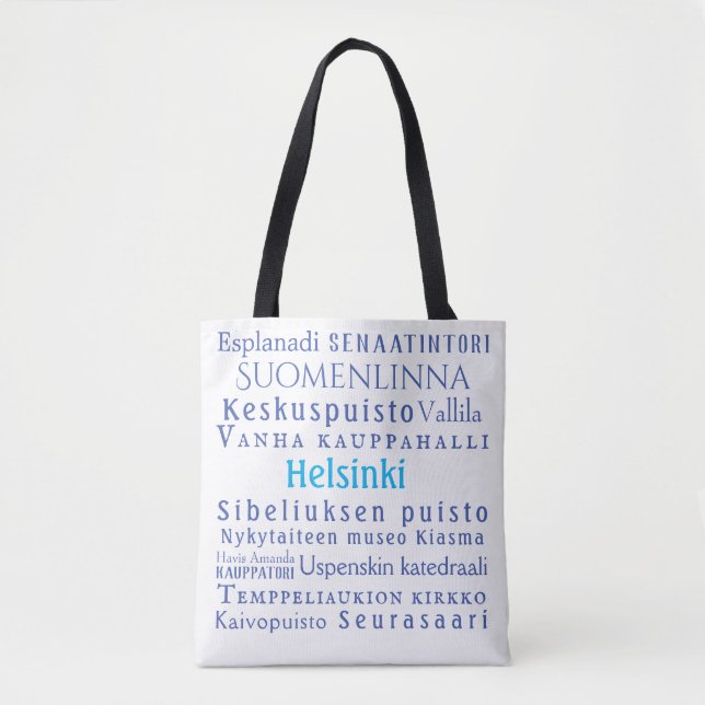 Helsinki Landmarks  Tote Bag (Front)