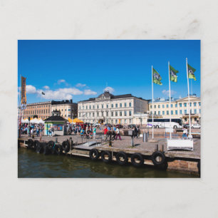 Helsinki Market Square Postcard