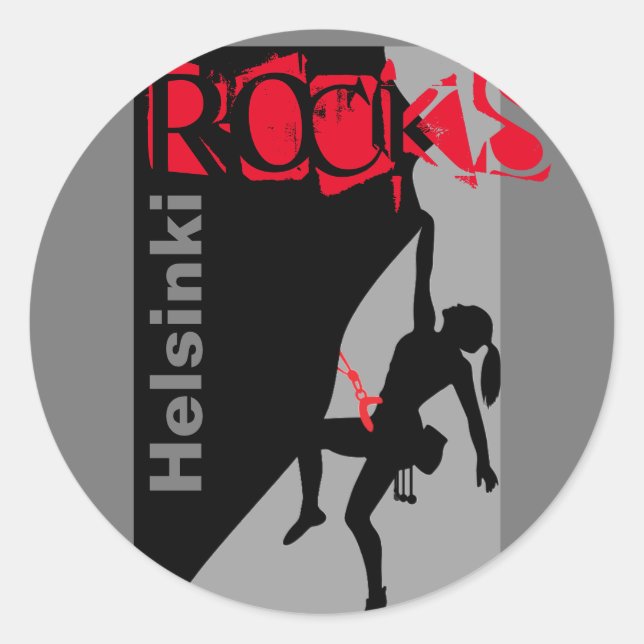 Helsinki Rocks   Classic Round Sticker (Front)
