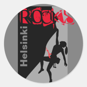 Helsinki Rocks   Classic Round Sticker
