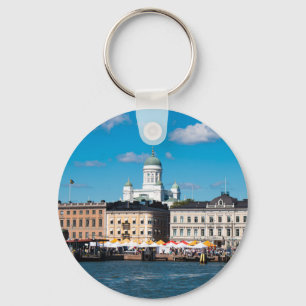 Helsinki Skyline Key Ring