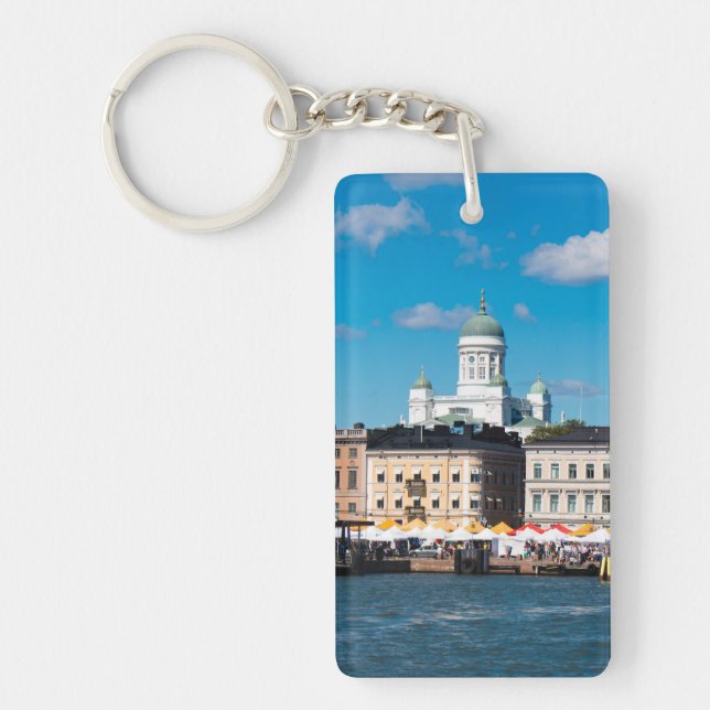 Helsinki Skyline Key Ring (Front)