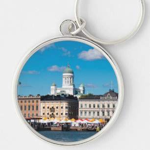 Helsinki Skyline Key Ring