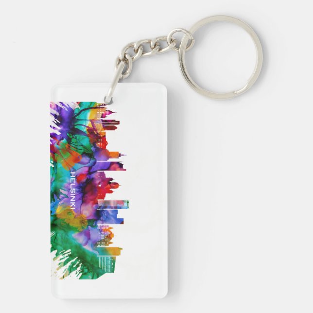 Helsinki Skyline Key Ring (Back)