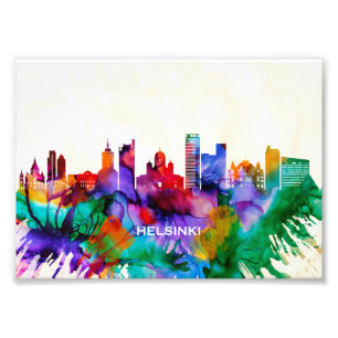 Helsinki Skyline Photo Print