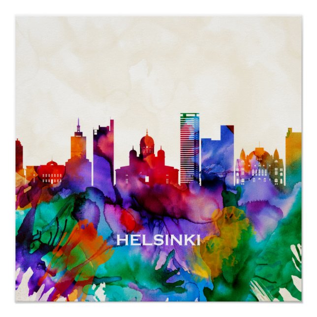 Helsinki Skyline Poster (Front)