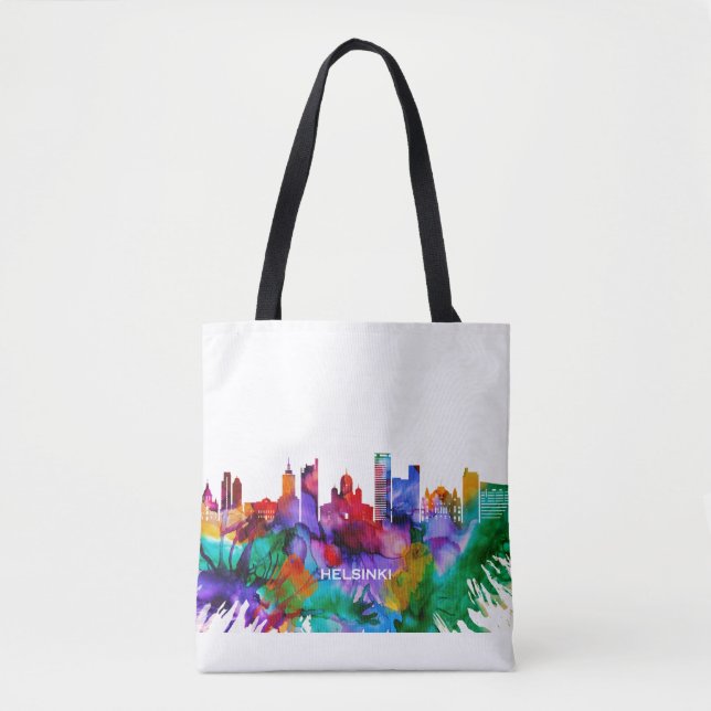 Helsinki Skyline Tote Bag (Front)