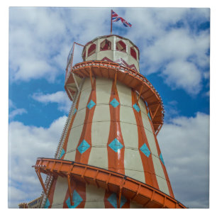 Helter Skelter ceramic photo tile