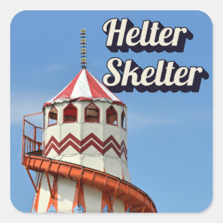 Helter Skelter Square Sticker