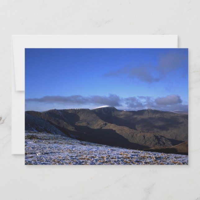 Helvellyn Winter Holiday Card (Front)