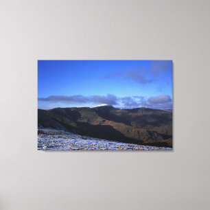 Helvellyn Winter Holiday Card Canvas Print
