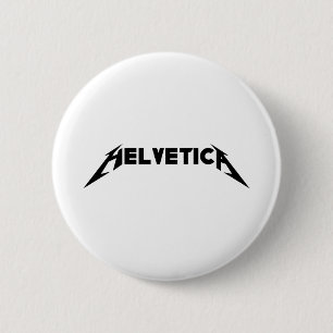 Helvetica 6 Cm Round Badge