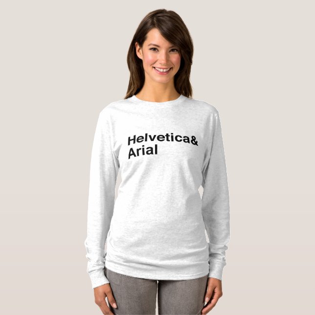Helvetica&Arial T-Shirt (Front Full)