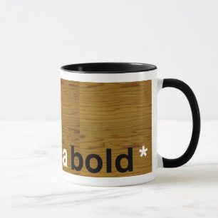 helvetica bold mug