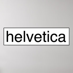 helvetica bw poster
