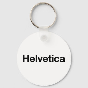 Helvetica Key Ring