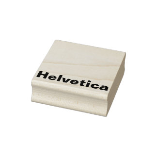 HELVETICA RUBBER STAMP