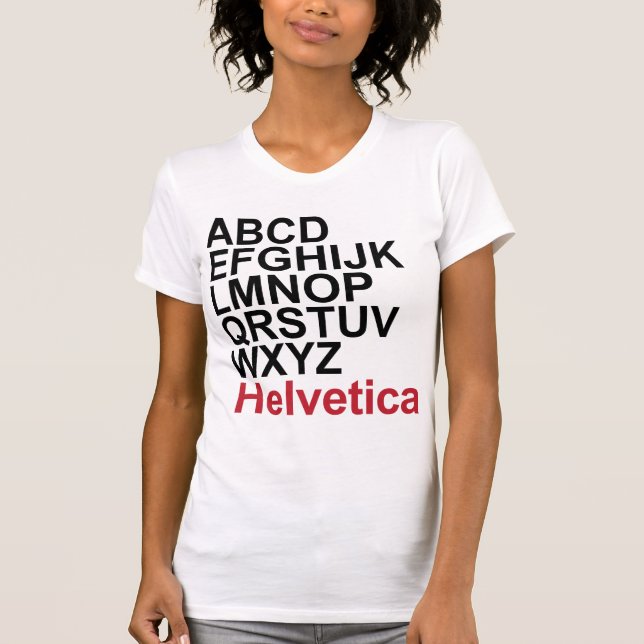 Helvetica T-Shirt - Customised (Front)
