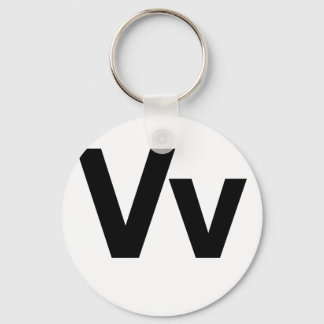 Helvetica Vv Key Ring