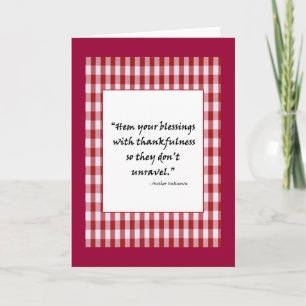 Hem Your Blessings Greeting Card