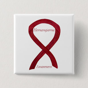Hemangioma Awareness Ribbon Custom Pin