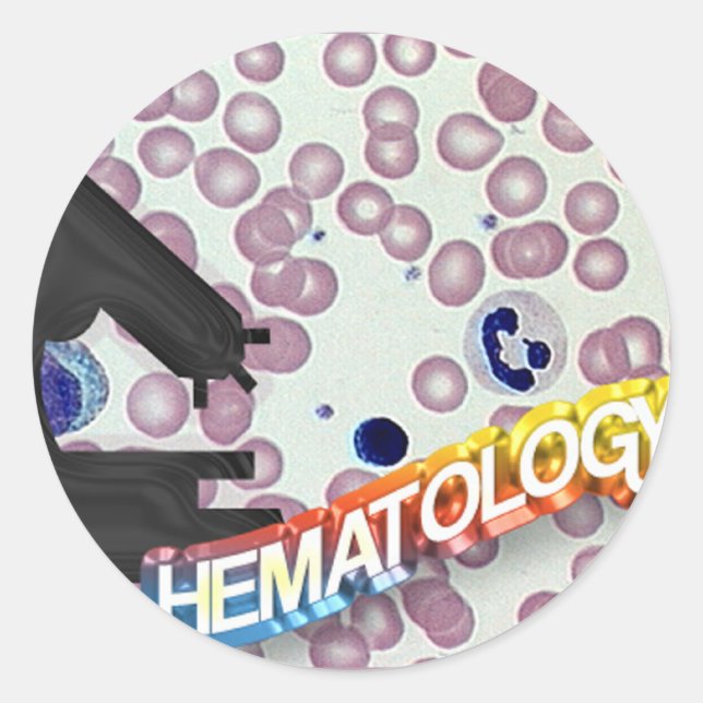 HEMATOLOGY - Medical Technology - Laboratory Classic Round Sticker (Front)