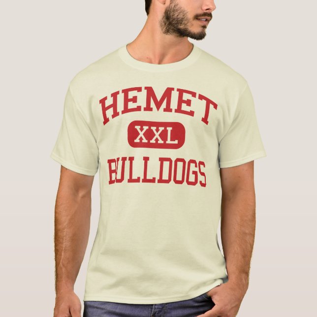 Hemet - Bulldogs - High School - Hemet California T-Shirt (Front)