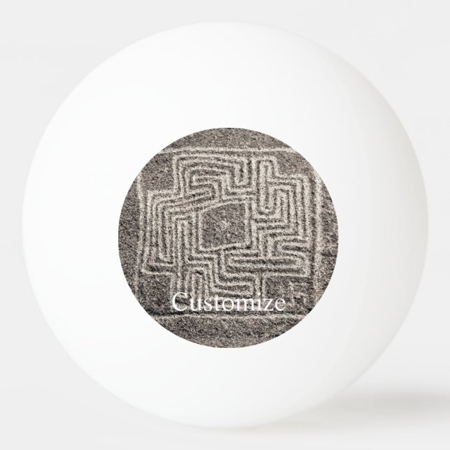 Hemet Maze Stone Thunder_Cove   Beverage Coaster Ping Pong Ball (Front)