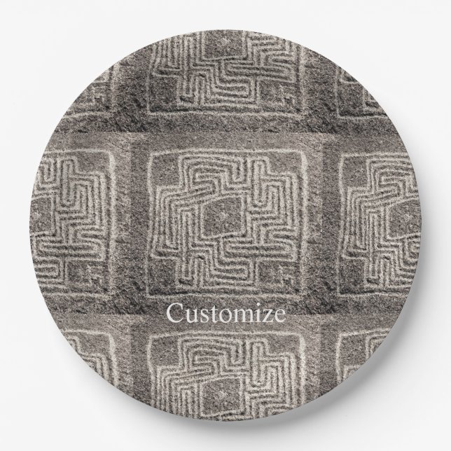 Hemet Maze Stone Thunder_Cover  Paper Plate (Front)
