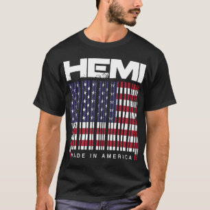 Hemi Barcode Made In America Mens Muscle Car Hot R T-Shirt