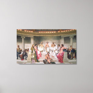 Hemicycle: Artists of All Ages, detail of Ictinus, Canvas Print