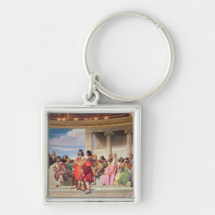 Hemicycle: Artists of All Ages, detail of left han Key Ring