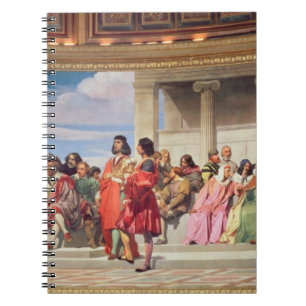 Hemicycle: Artists of All Ages, detail of left han Spiral Notebook