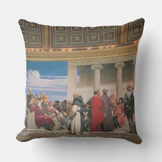Hemicycle: Artists of All Ages, detail of the righ Cushion (Front)