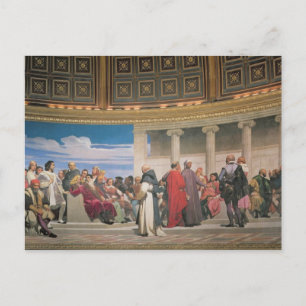 Hemicycle: Artists of All Ages, detail of the righ Postcard