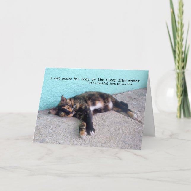 HEMINGWAY CAT Greeting Card (Front)